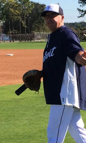 Instructing Tigers' hitters is Wally Joyner's new world